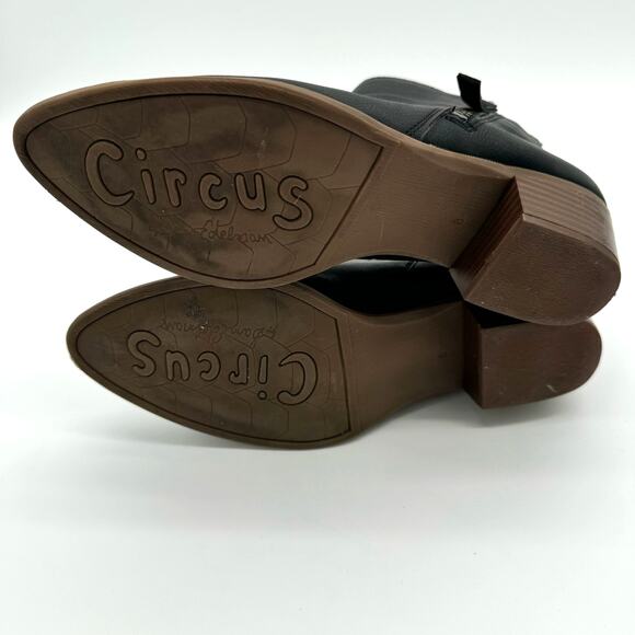 Sam Edelman Circus Hazel Black Western Casual Zipper Bootie 8 - Picture 2 of 5